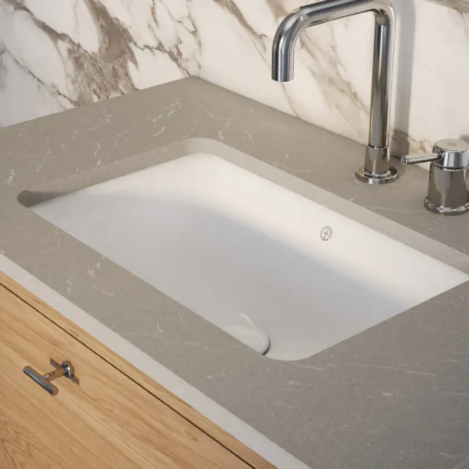 Hovedbilde Gustavsberg Ducentic Servantskap 60 cm med Polar Grey Benkeplate og ...
