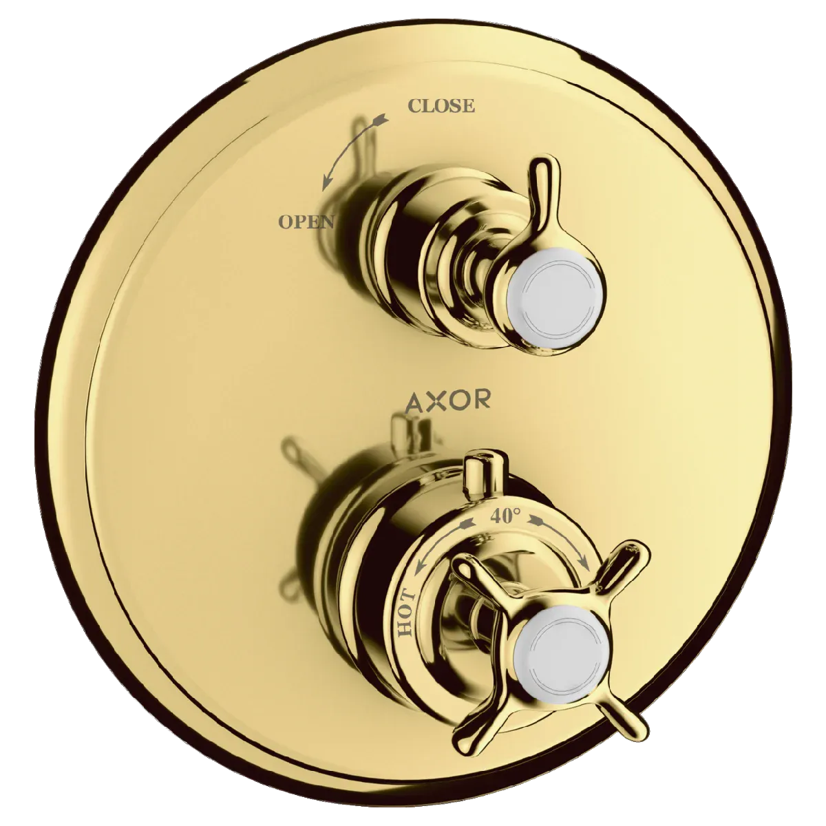 Axor Montreux Innebygd Termostatmodul med kryssgrep og avsperring - 1 uttak