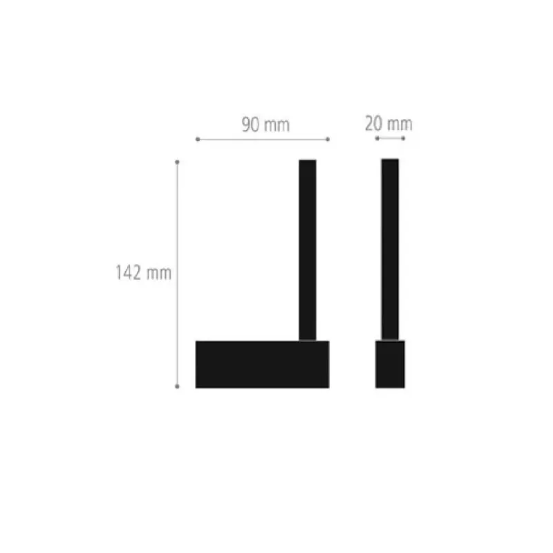 OUTLET: QTOO Reserverullholder - blankpolert