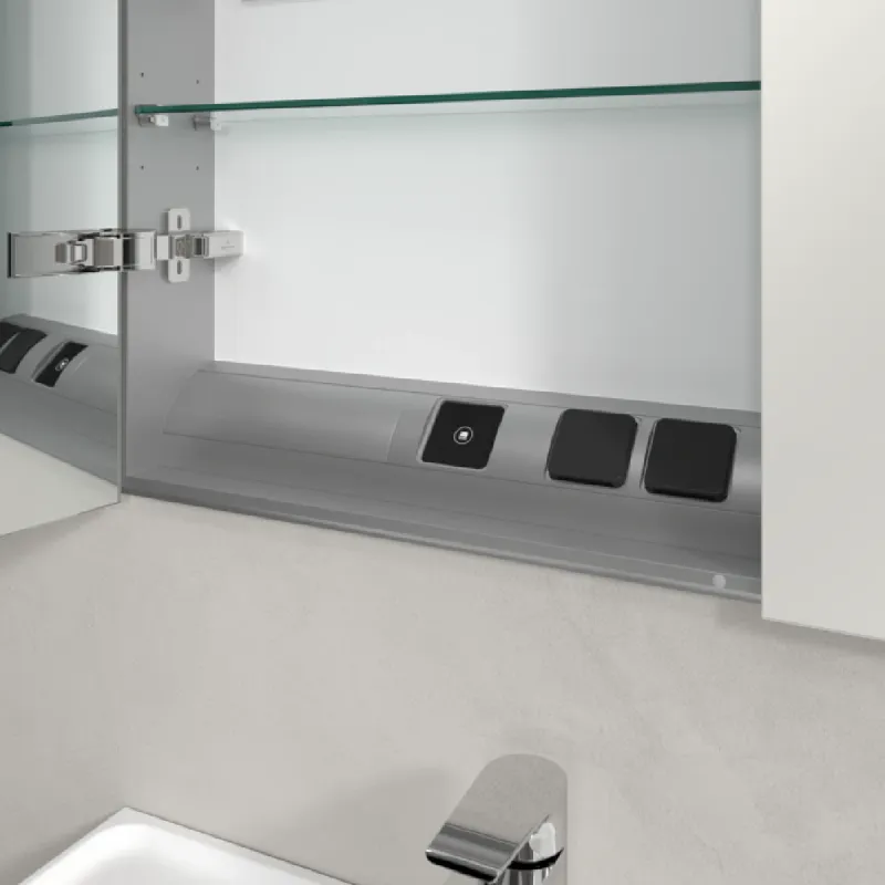 Villeroy & Boch My View In speilskap 60-130 cm med belysning - Innebygd