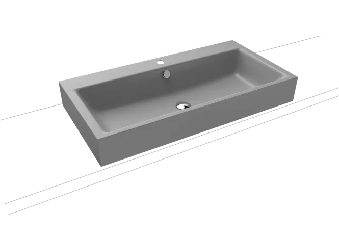 Hovedbilde Kaldewei PURO Mod 3158 Toppmontert Servant, 90x46 cm, Cool Grey 30, 1 ...