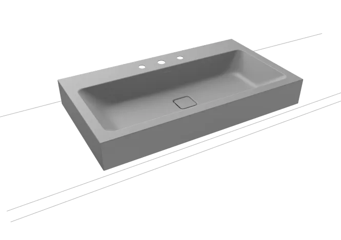 Hovedbilde Kaldewei CONO Mod 3086 Toppmontert Servant, 90x50 cm, Cool Grey 30, 3 ...