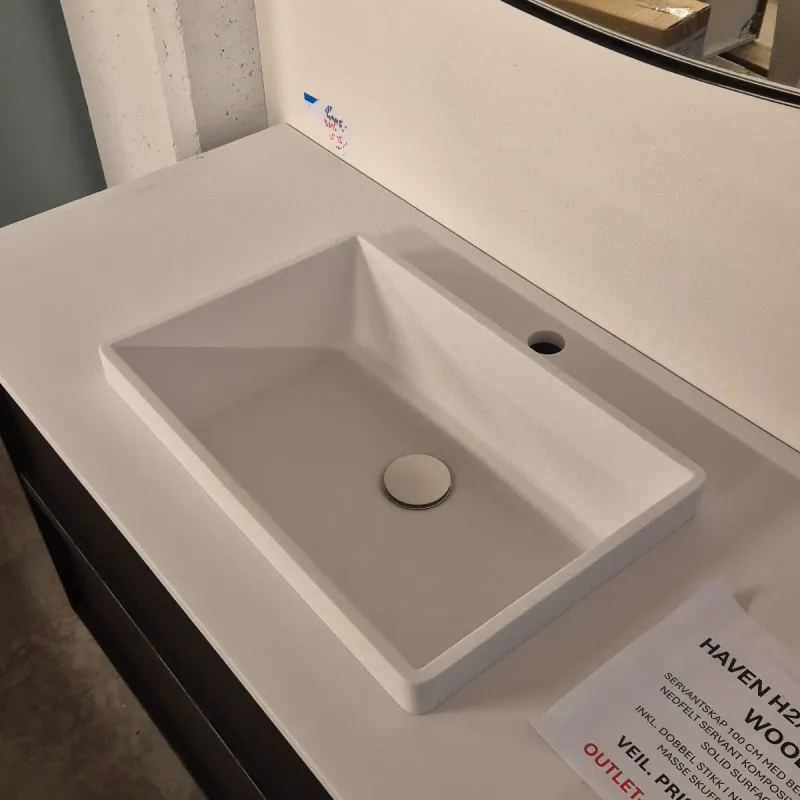 OUTLET: Haven H2/100 Baderomsinnredning Dark Wood - Utstilling