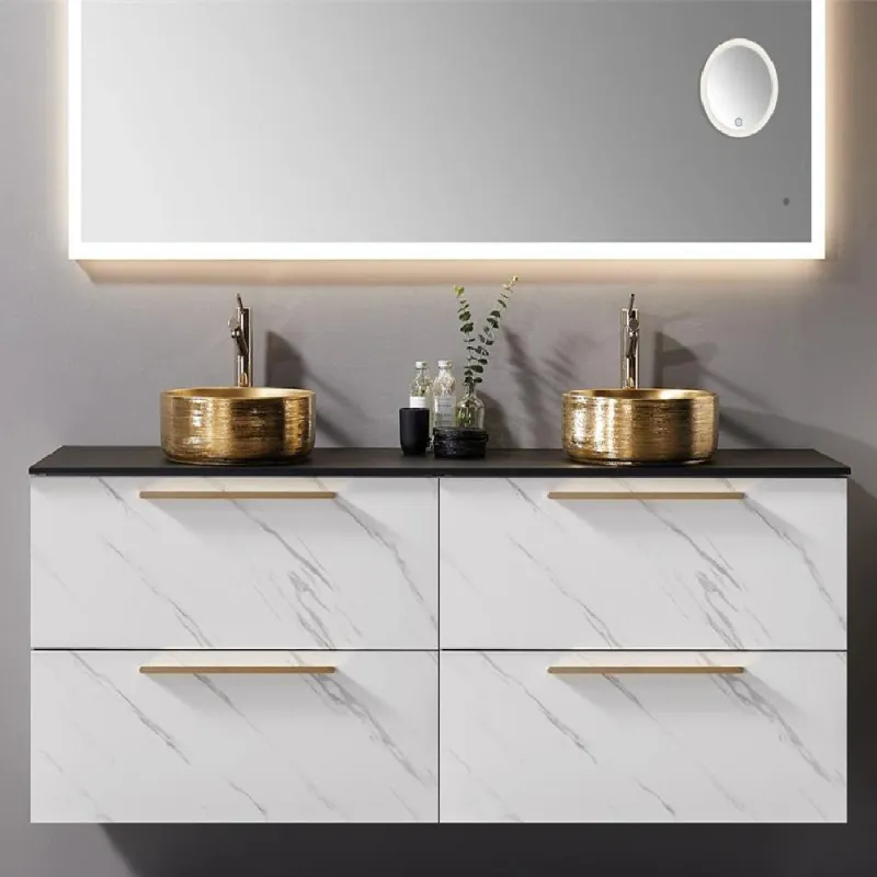 Scala Bad Como 180 cm servantskap - Stone fronter