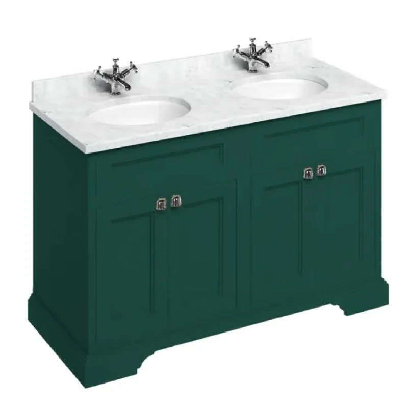 Burlington servantskap 130x55cm med benkeplate/underlimt servant