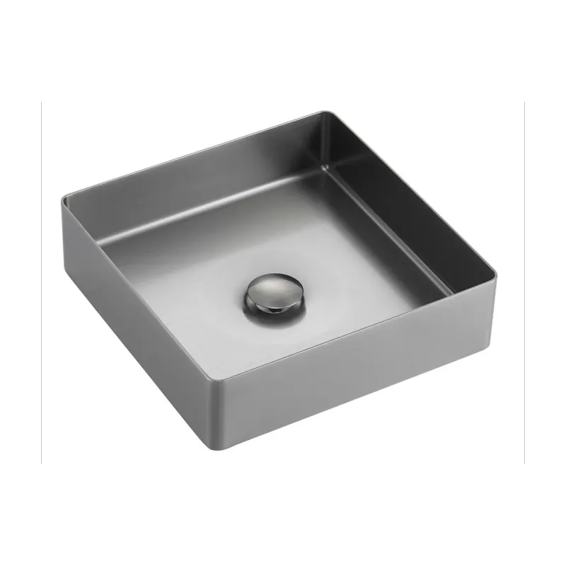 Scala Bad Sabrina servant 36x36 cm toppmontert rustfritt stål