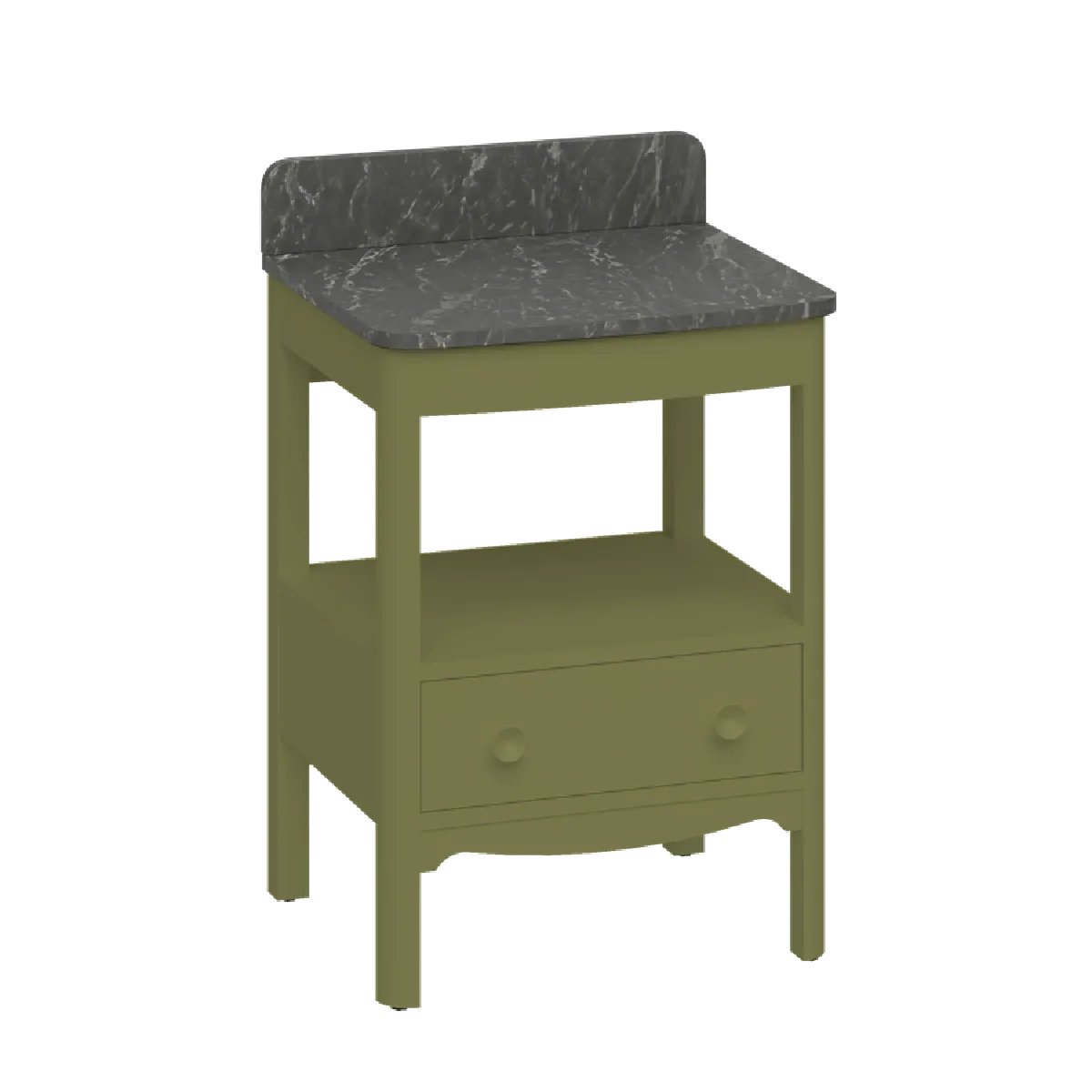 Burlington Guild Servantskap 58 cm med Marquina Benkeplate