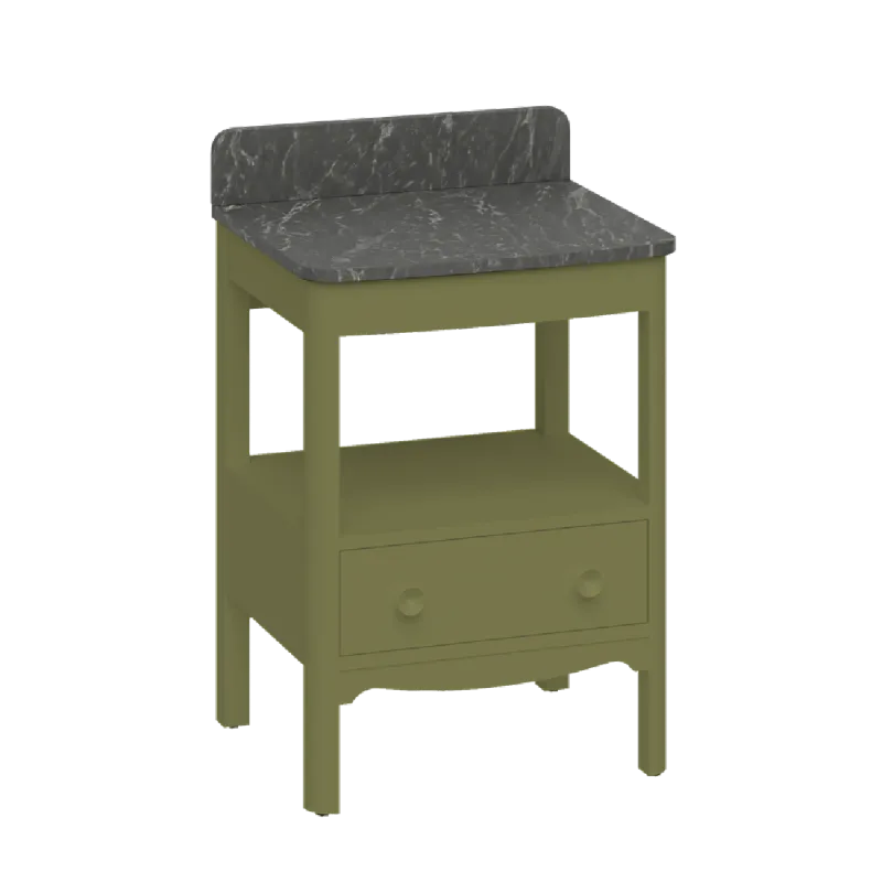 Burlington Guild Servantskap 58 cm med Marquina Benkeplate