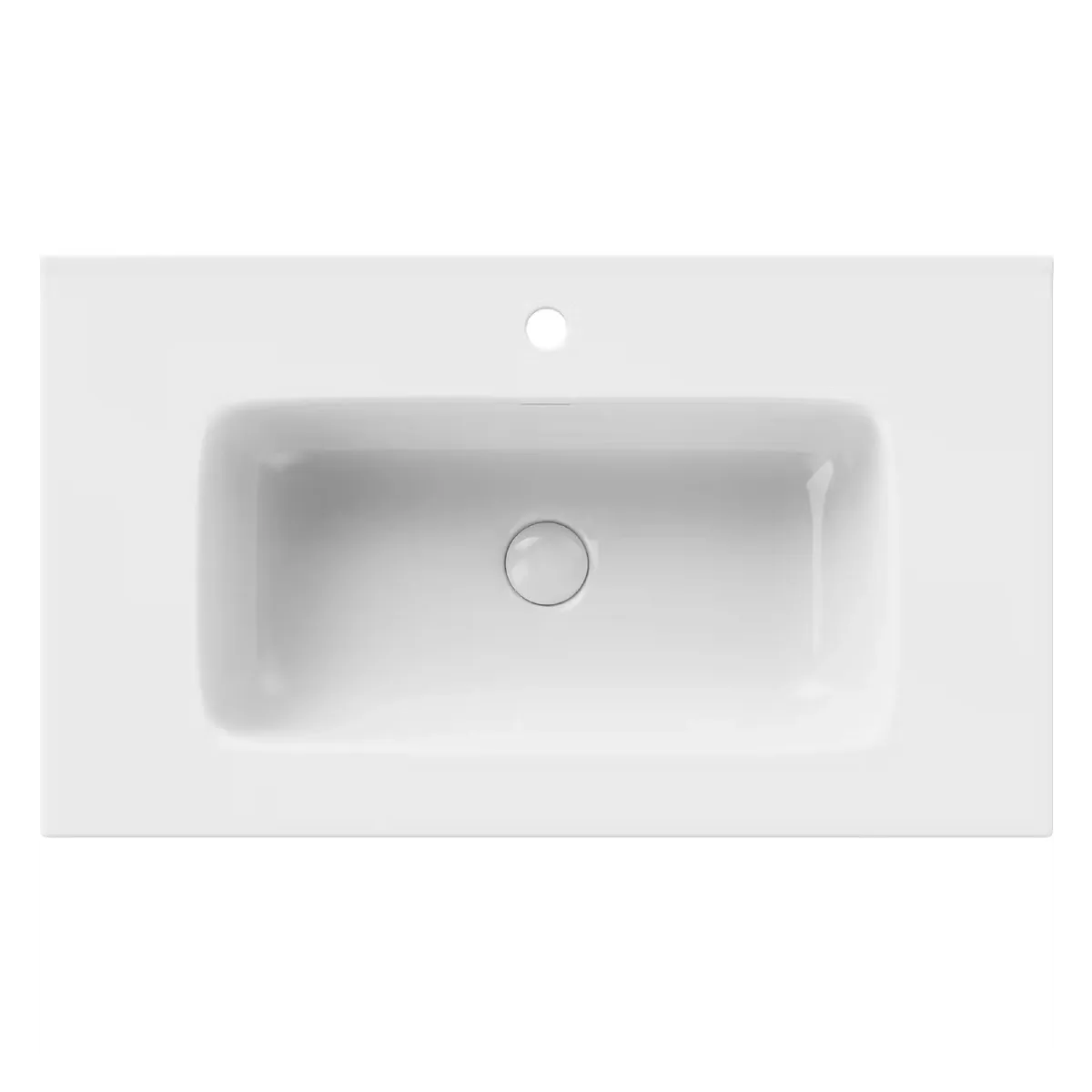 FossBad Aqua Enkel Møbelservant 61-121 cm - Porselen