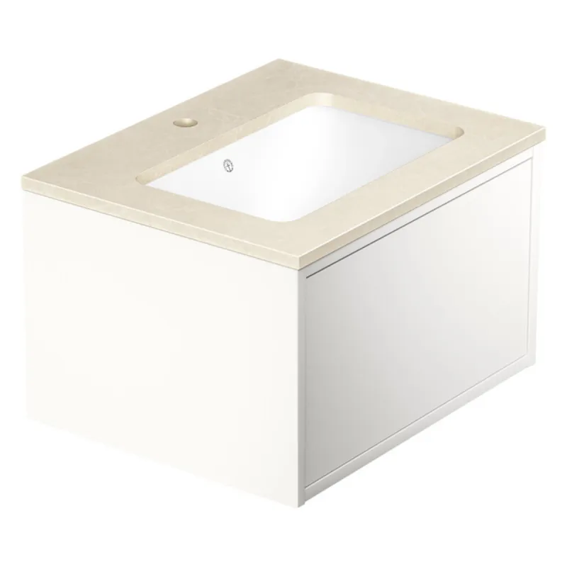 Gustavsberg Ducentic Servantskap 60 cm med Beige Royal Benkeplate og Underlimt Servant