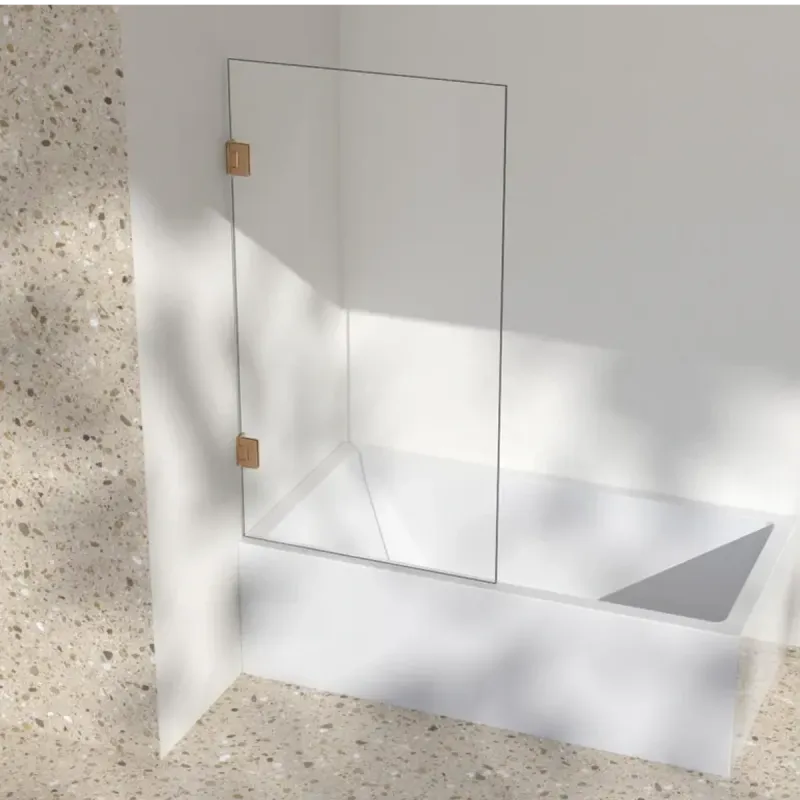 Scala Bad Silvano Badekarvegg 80x145 cm - Klart glass