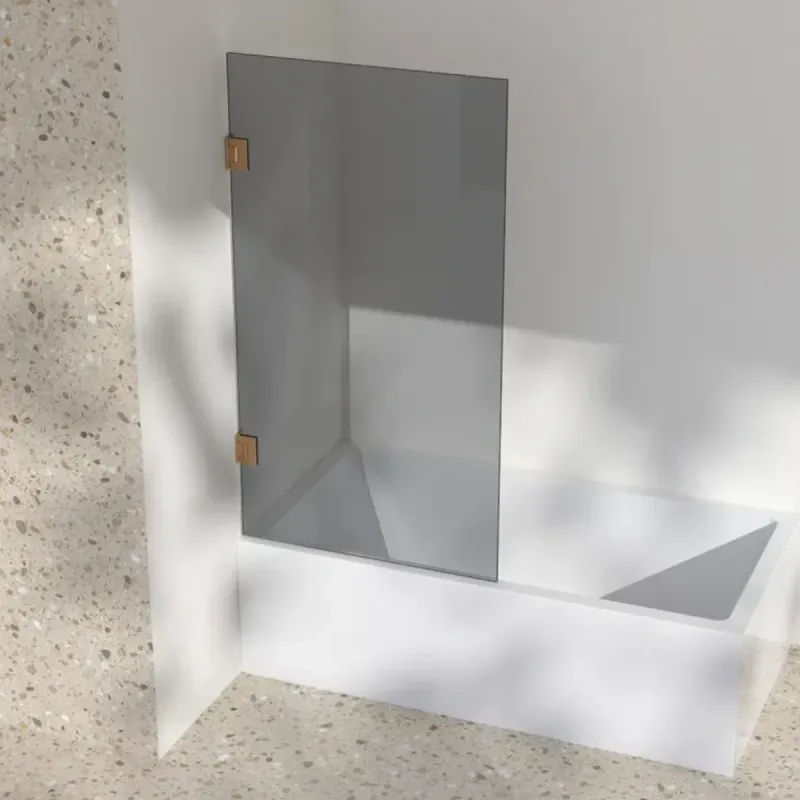Scala Bad Silvano Badekarvegg 80x145 cm - Sotet glass