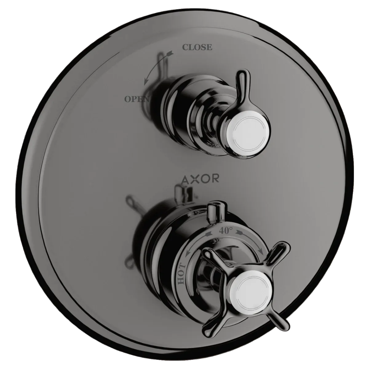 Axor Montreux Innebygd Termostatmodul med kryssgrep og avsperring - 1 uttak