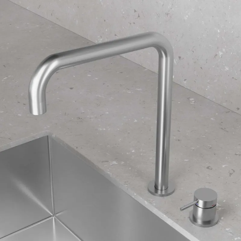 Scandtap Steel Harmonized K2 Square 2-hulls Kjøkkenbatteri