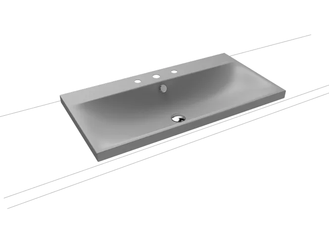 Hovedbilde Kaldewei SILENIO Toppmontert Servant Mod 3041 90x46 cm, Cool Grey 30, ...
