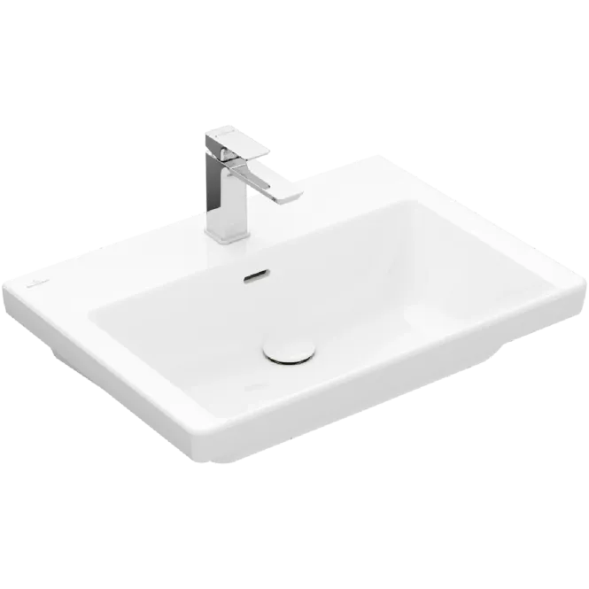 Hovedbilde Villeroy & Boch Subway 3.0 enkel møbelservant 65 cm med kranhull