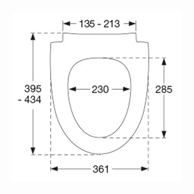 Pressalit Sway Norden 1030 Toalettsete Matt Hvit