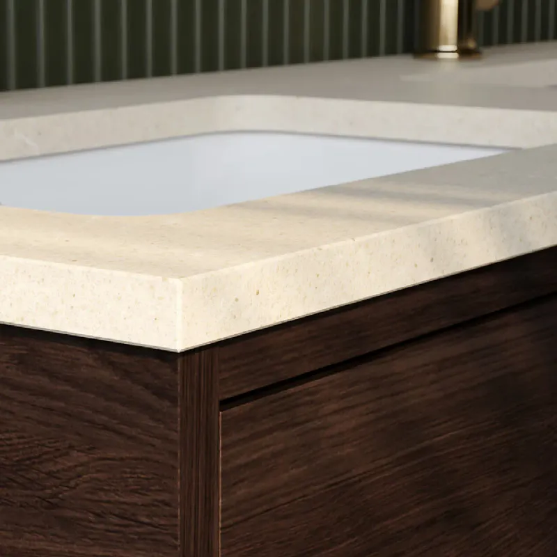 Gustavsberg Ducentic Servantskap 60 cm med Benramme, Beige Royal Benkeplate og Underlimt Servant