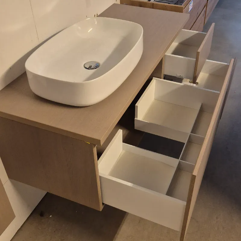 OUTLET: Dansani Calidris 120 cm Baderomsmøbel Grå Eik - Utstilling