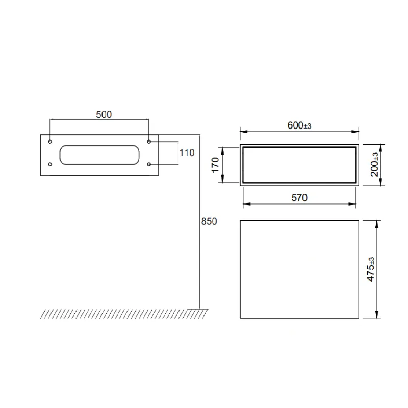 Scandtap Solid S Servantskap 60 cm uten servant