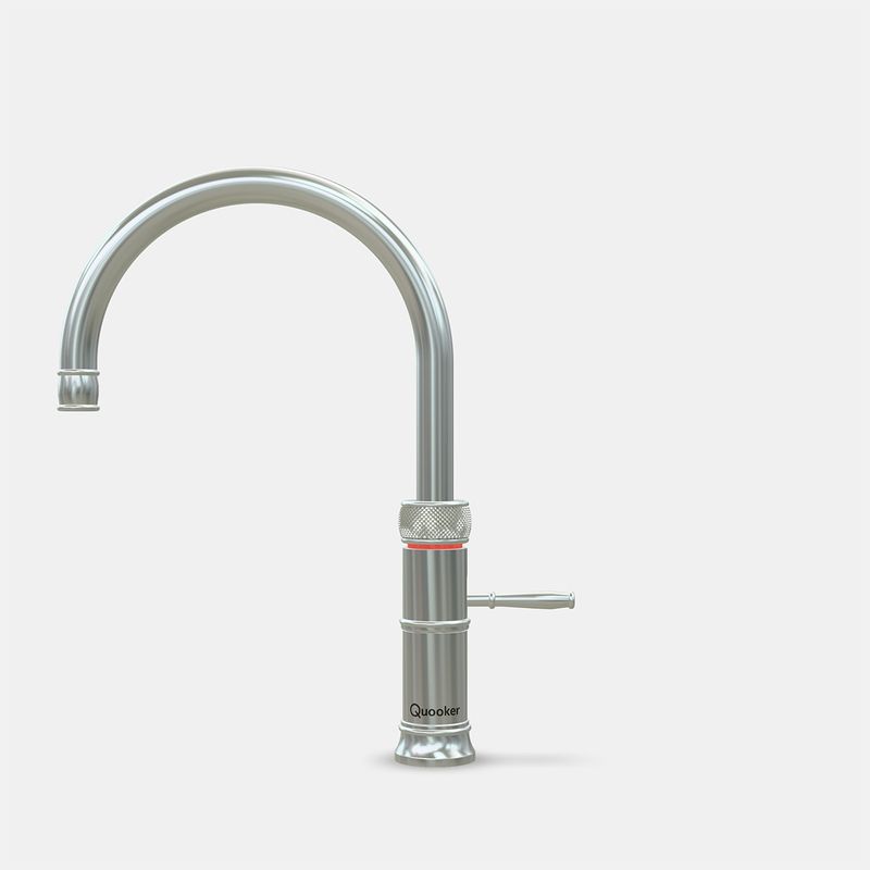 Quooker Classic Fusion Round rustfritt stål