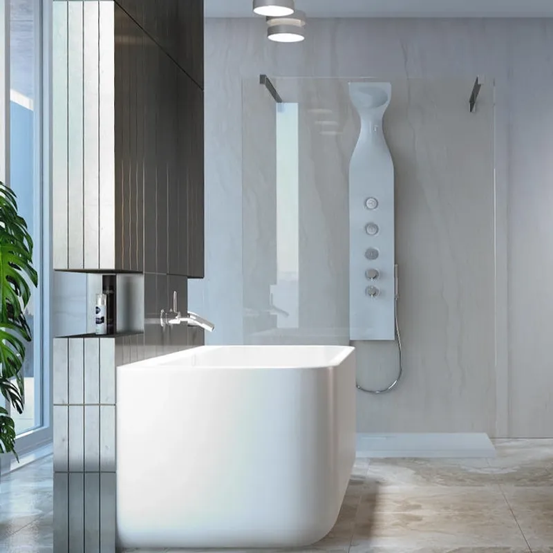 Balteco Gamma Back-To-Wall Badekar 159x71 cm