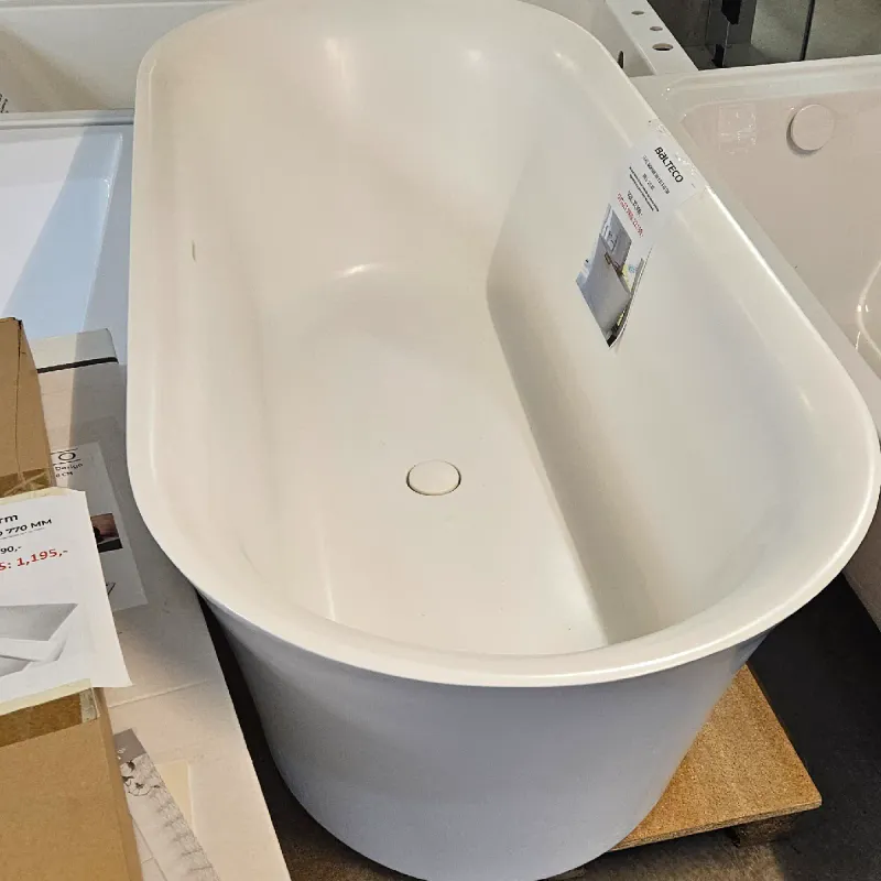 OUTLET: Balteco Fiore Frittstående Badekar - 180x81 cm – Matt hvit